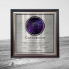 Сертификат на звезду на металле в рамке №13 (16 см) Фото № 1